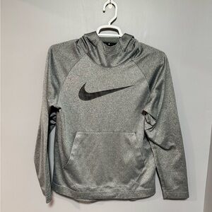 Therm Nike Gray Hoodie with Black Swoosh